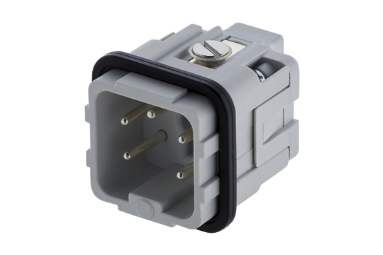 Amphenol Industrial Heavy Duty Power Connector Module, 16A, Male, Heavy Mate C146 Series, 4 Contacts