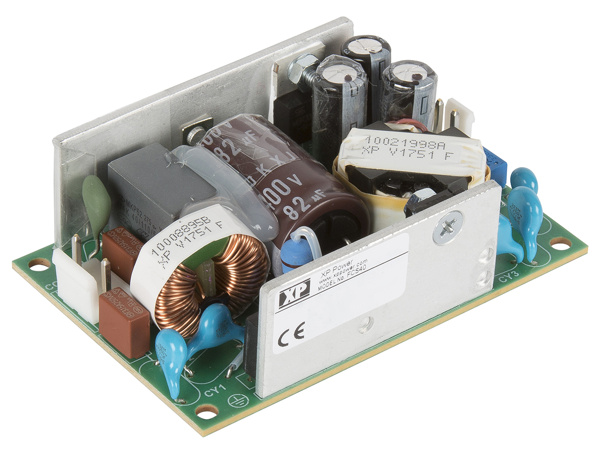 XP Power Switching Power Supply, FCS40US36, 36V dc, 1.11A, 40W, 1 Output, 80 → 264V ac Input Voltage
