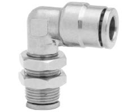 Norgren PNEUFIT 10 Series Straight Threaded Adaptor, Push In 6 mm to Push In 6 mm, Threaded-to-Tube Connection Style