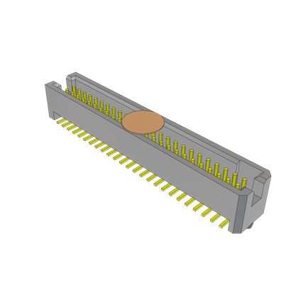 Samtec TFM Series Vertical Surface, Through Hole PCB Header, 50 Contact(s), 1.27 mm Pitch, 2 Row, Shrouded