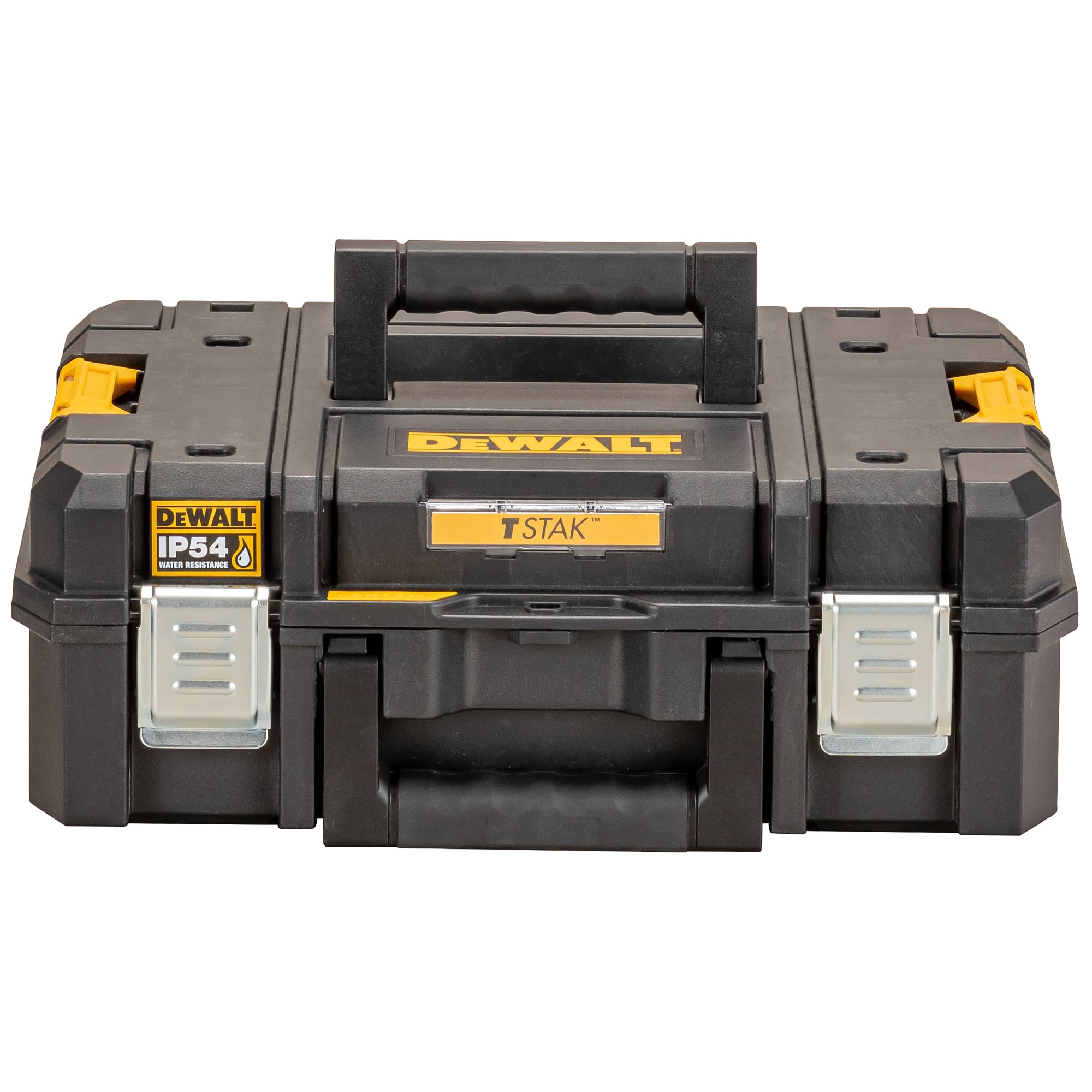DeWALT TSTAK Shallow Box Plastic Tool Box, 440 x 440 x 162mm