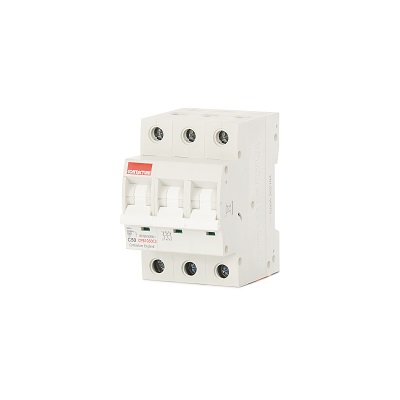 Contactum MCB, 3P, 50A Curve C, 415V AC, 10 kA Breaking Capacity