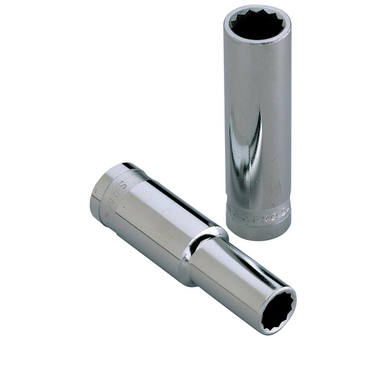 SAM 1/4 in Drive 8mm Deep Socket, 6 point, 50 mm Overall Length