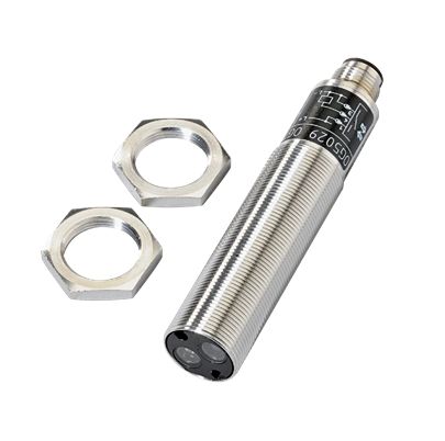 ifm electronic Diffuse Reflection Photoelectric Sensor, Barrel Sensor, 100 mm Detection Range