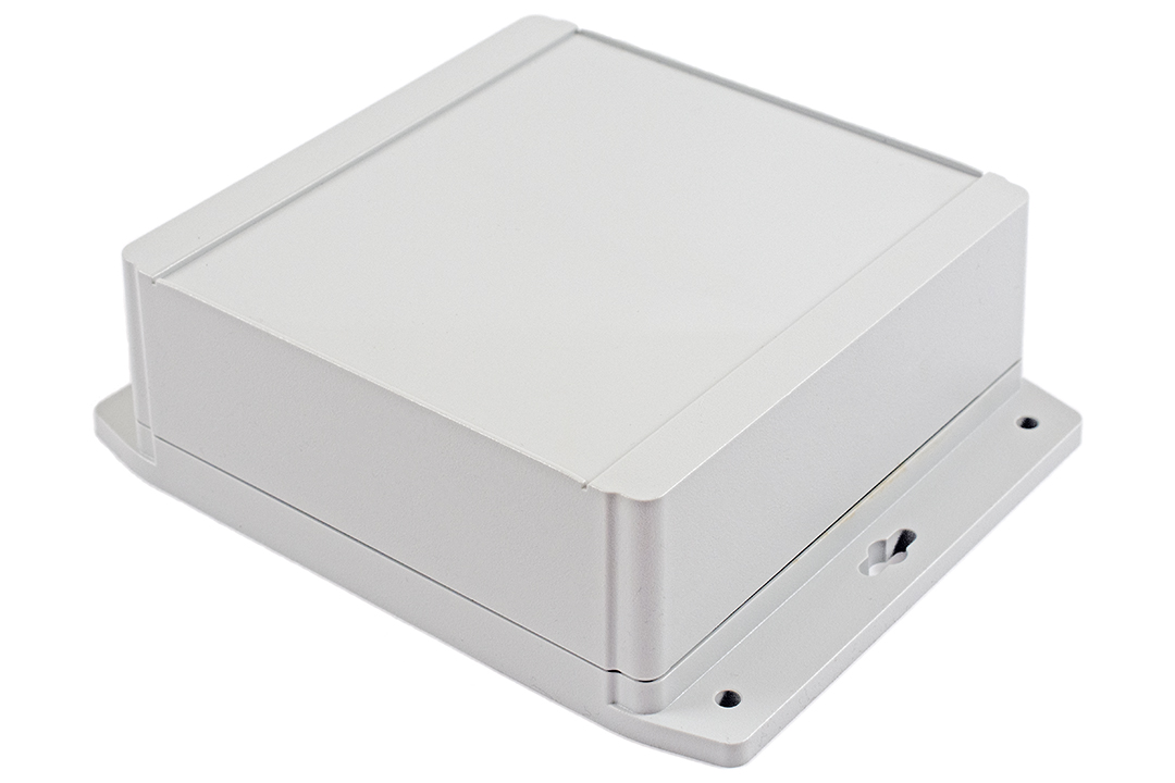 Hammond 1555F Series ABS Enclosure, IP66, Flanged, 6.3 x 6.3 x 2.46in
