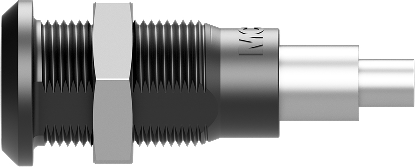 Staubli Green Socket Test Socket, Solder Termination, 25A, 30V ac, Nickel Plating