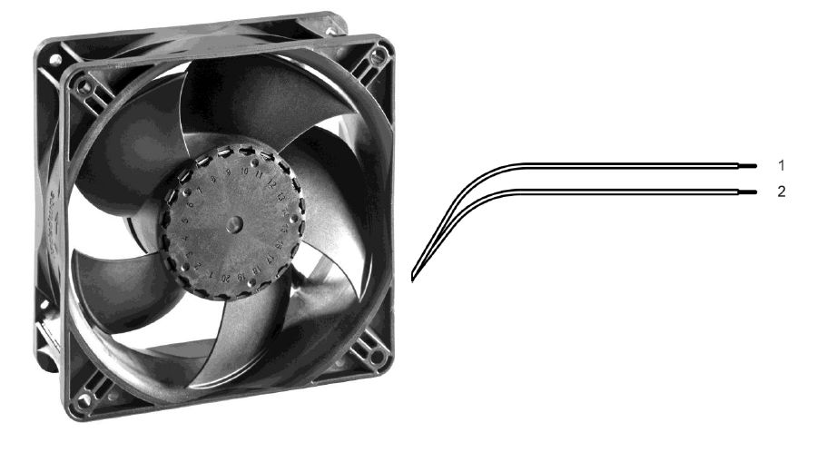 ebm-papst AxiACi 120 Series Axial Fan, 115 V ac, 230 V ac, AC Operation, 96m³/h, 1.7W, IP65, 120 x 120 x 38mm
