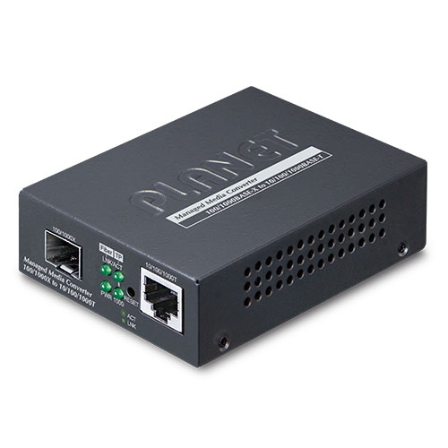 Planet RJ45 Ethernet Media Converter, Multi Mode, 10/100/1000Mbit/s, Multi Mode