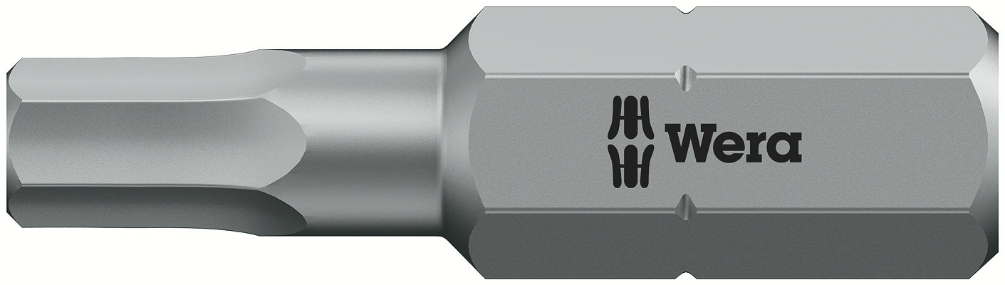 Wera Hexagon Screwdriver Bit, 4 mm Tip