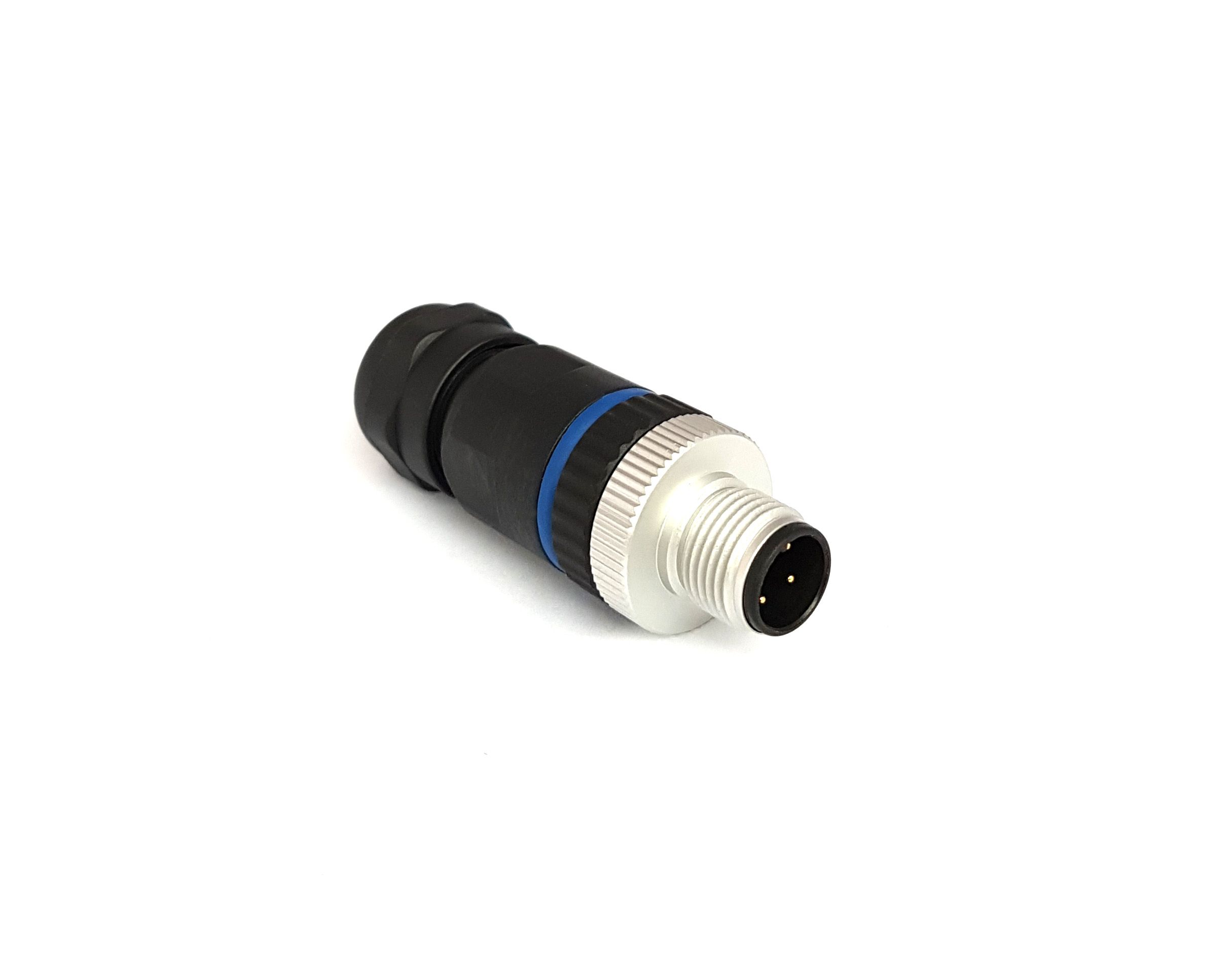 Bulgin Circular Connector, 4 Contacts, Panel, M12 Connector, Plug, Male, IP67, Buccaneer M12 Series