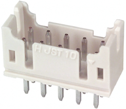 JST PHD Series Straight Through Hole PCB Header, 10 Contact(s), 2 mm Pitch, 2 Row, Shrouded