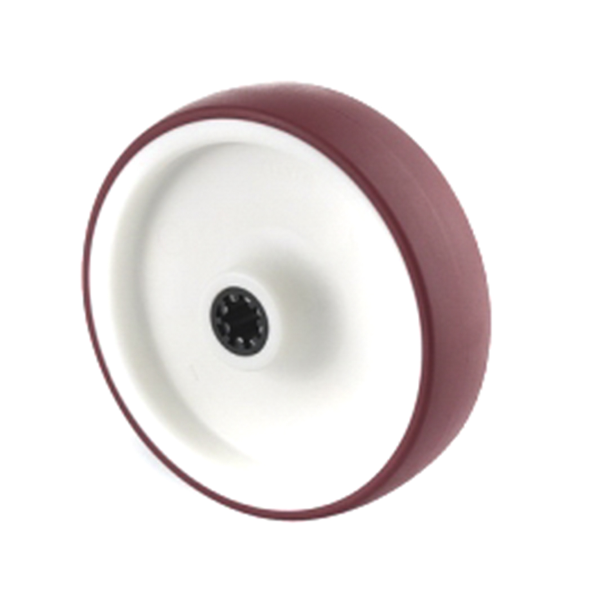Tente Red Polyurethane Roller Bearing Trolley Wheel, 150kg