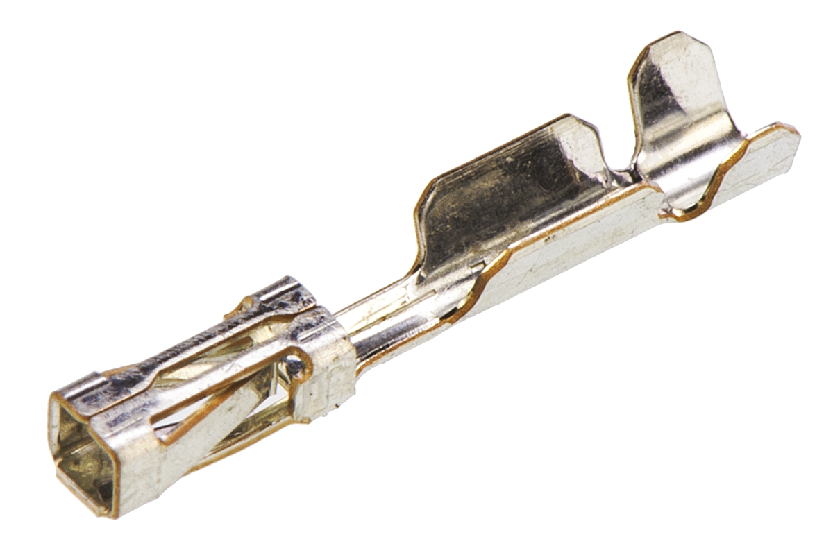TE Connectivity AMPMODU MOD IV Series Female Crimp Terminal, 24AWG Min, 20AWG Max