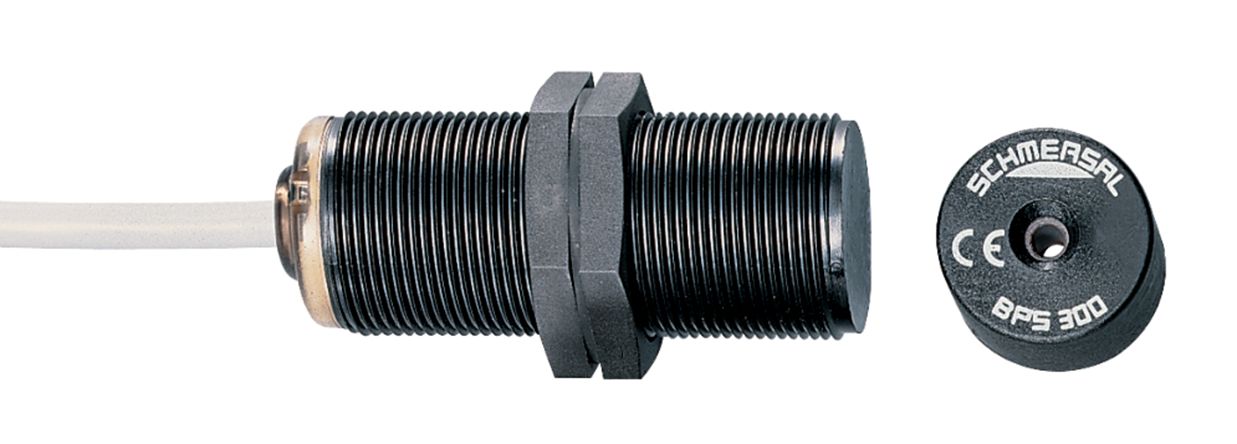 Schmersal BNS 300 Series Flush Magnetic Non-Contact Safety Switch, 24V dc, Reinforced Thermoplastic Housing, 1, Cable