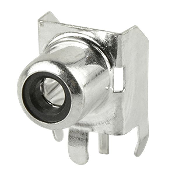 Same Sky Black Horizontal Through Hole RCA Socket, Tin