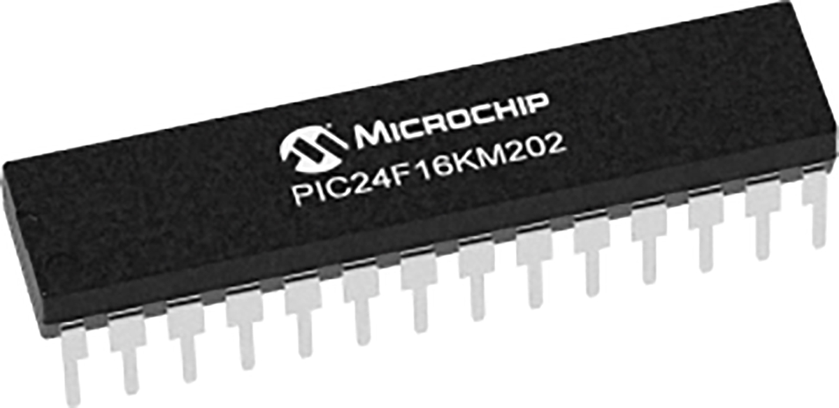 Microchip PIC24F16KM202-I/SP, 16 bit PIC, PIC24F Microcontroller, 32 MHz, 16kB FLASH, 28-Pin PDIP