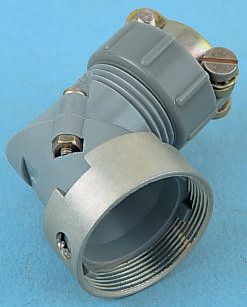 Souriau Sunbank by Eaton, 840Size 1 Angled, Straight Circular Connector Backshell, For Use With 840 Series