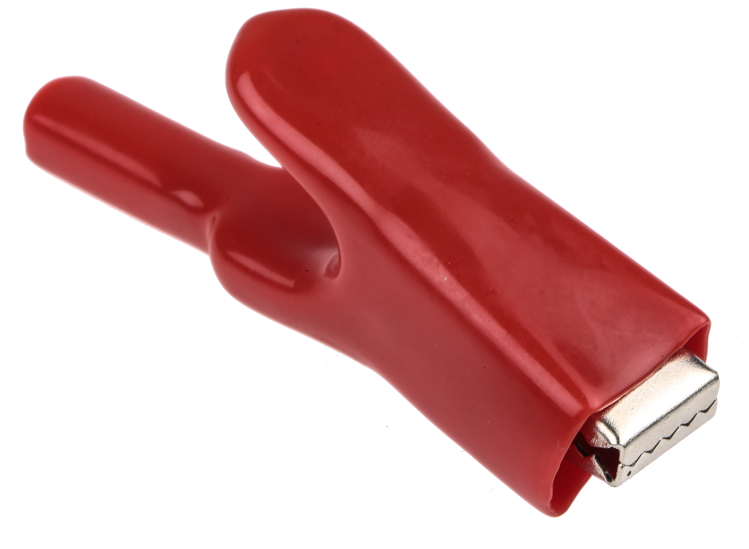 Mueller Electric Crocodile Clip, Zinc-Plated Steel Contact, 25A, Red