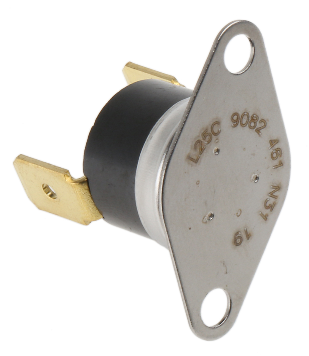 Honeywell Bi-Metallic Thermostat, Opens at +25°C, Closes at 15°C, +150°C Max, SPST NC, Automatic Reset, Bracket Mount