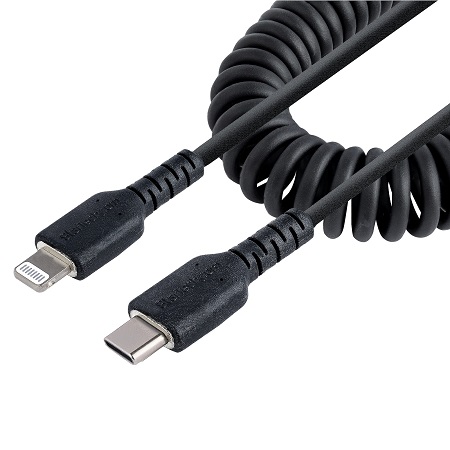 StarTech.com USB 2.0, Male USB C to Male Lightning, 480Mbps, 0.5m