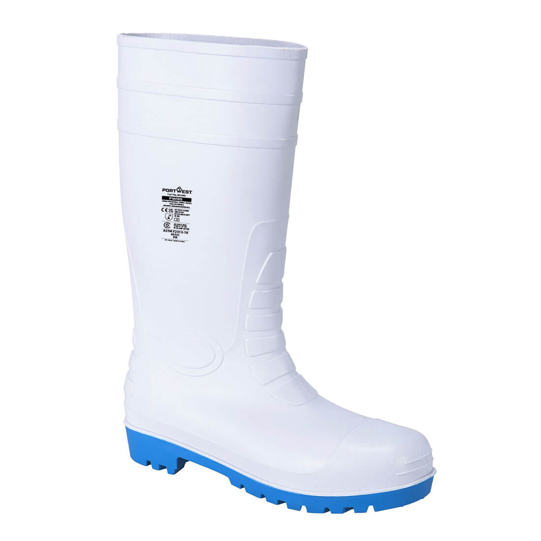 Portwest FW95WHR37 White Steel Toe Capped Unisex Safety Boot, UK 10, EU 44