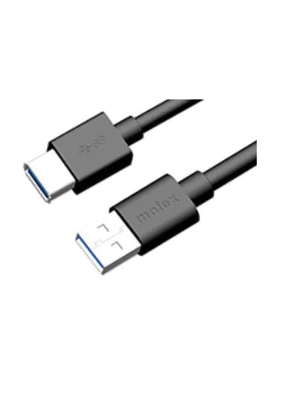 Molex USB 3.0, Male USB A to Female USB A, 2m