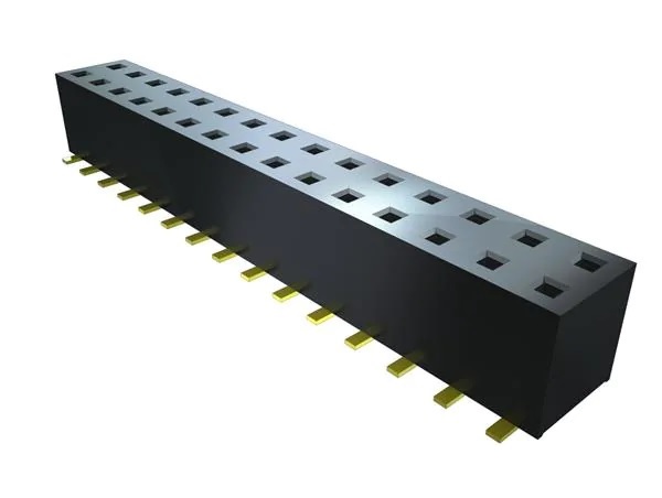 Samtec TLE Series Straight Surface Mount PCB Socket, 8-Contact, 2-Row, 2mm Pitch, Solder Termination