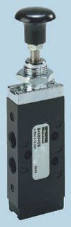 Parker Button 5/2 Pneumatic Manual Control Valve 43 Series, G 1/8, 1/8in, III B