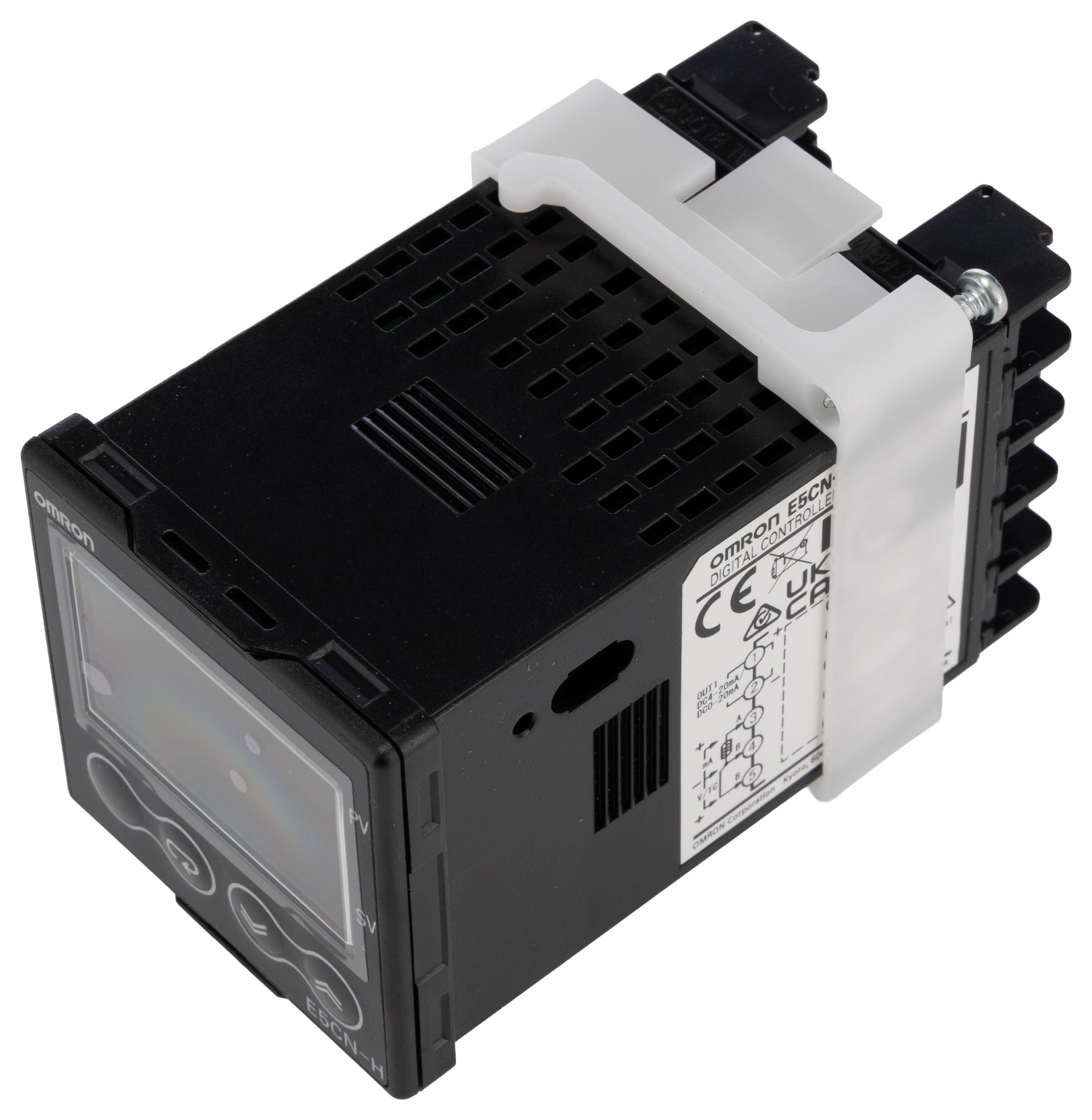 Omron E5CN Panel Mount PID Temperature Controller, 48 x 48mm 2 Input, 2 Output Linear, Analogue, 4-20 mA, 100 → 240 V