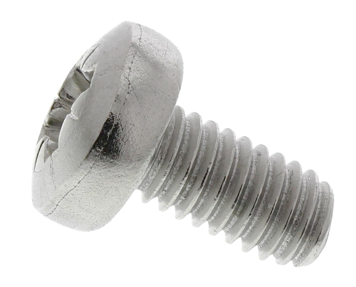 RS PRO Pozi M4 Pan A2 304 Stainless Steel Machine Screws DIN 7985 x 8.0mm