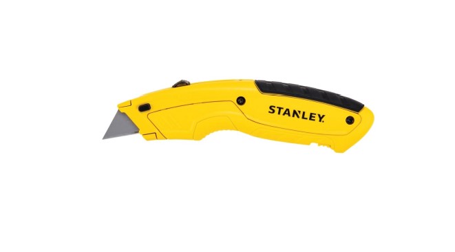 Stanley Safety Knife with Knife Blade, Retractable, 170mm Blade Length