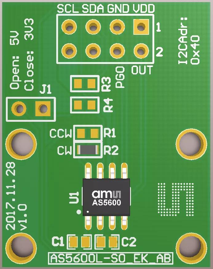 ams OSRAM AS5600L-SO_EK_AB Position Sensor Adapter Board for AS5600L AS5600L