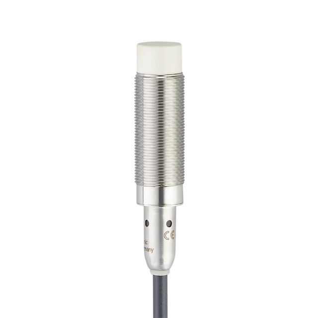 ifm electronic Inductive Threaded Barrel Proximity Sensor, M18, 12 mm Detection, PNP NO, 10 → 60 V dc