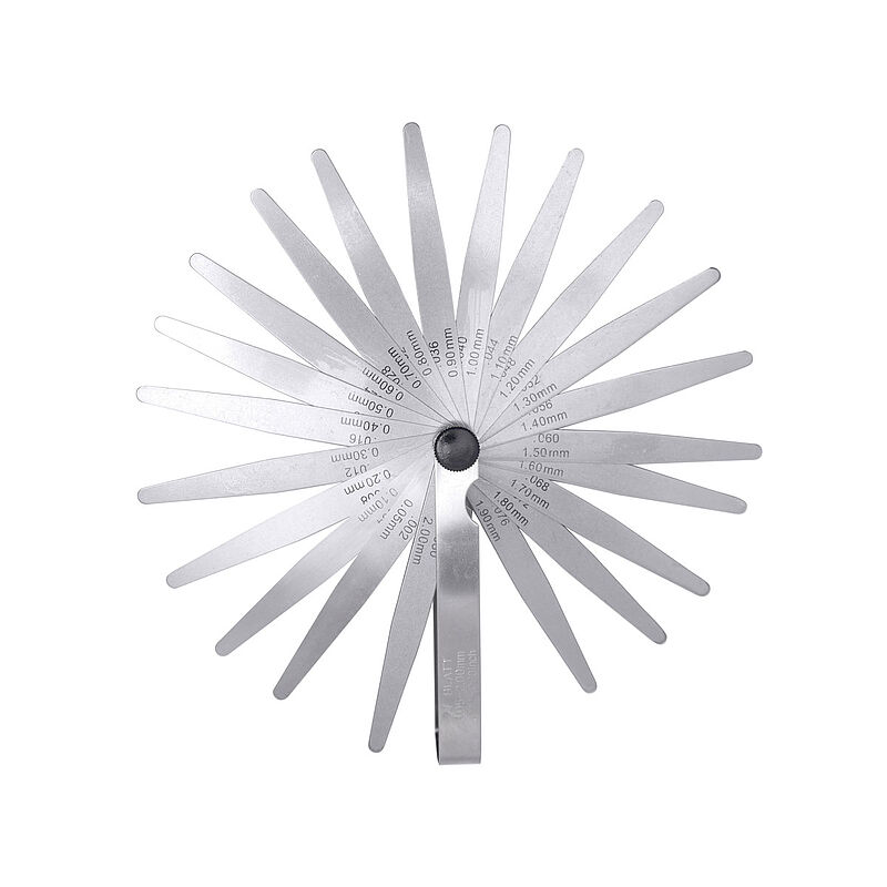 Bernstein 7-515 Stainless Steel Feeler Gauge 0.05 → 2mm, 21 Blades
