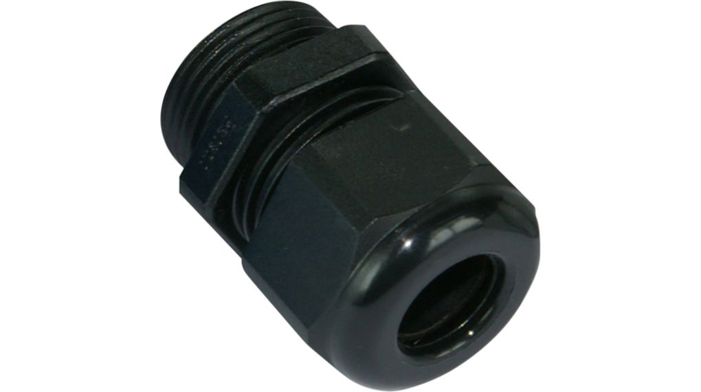 Hummel HSK-K Series Series Black Nylon Cable Gland, M20 Thread, 6mm min., 12mm max., IP68