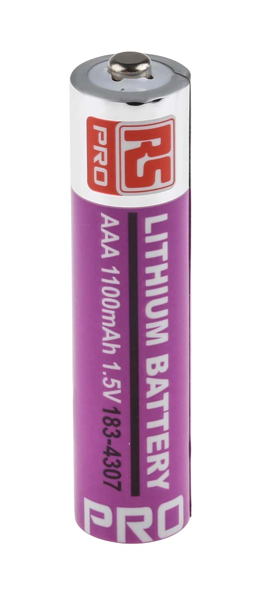 RS PRO RS PRO Lithium Iron Disulfide AAA Battery 1.5V