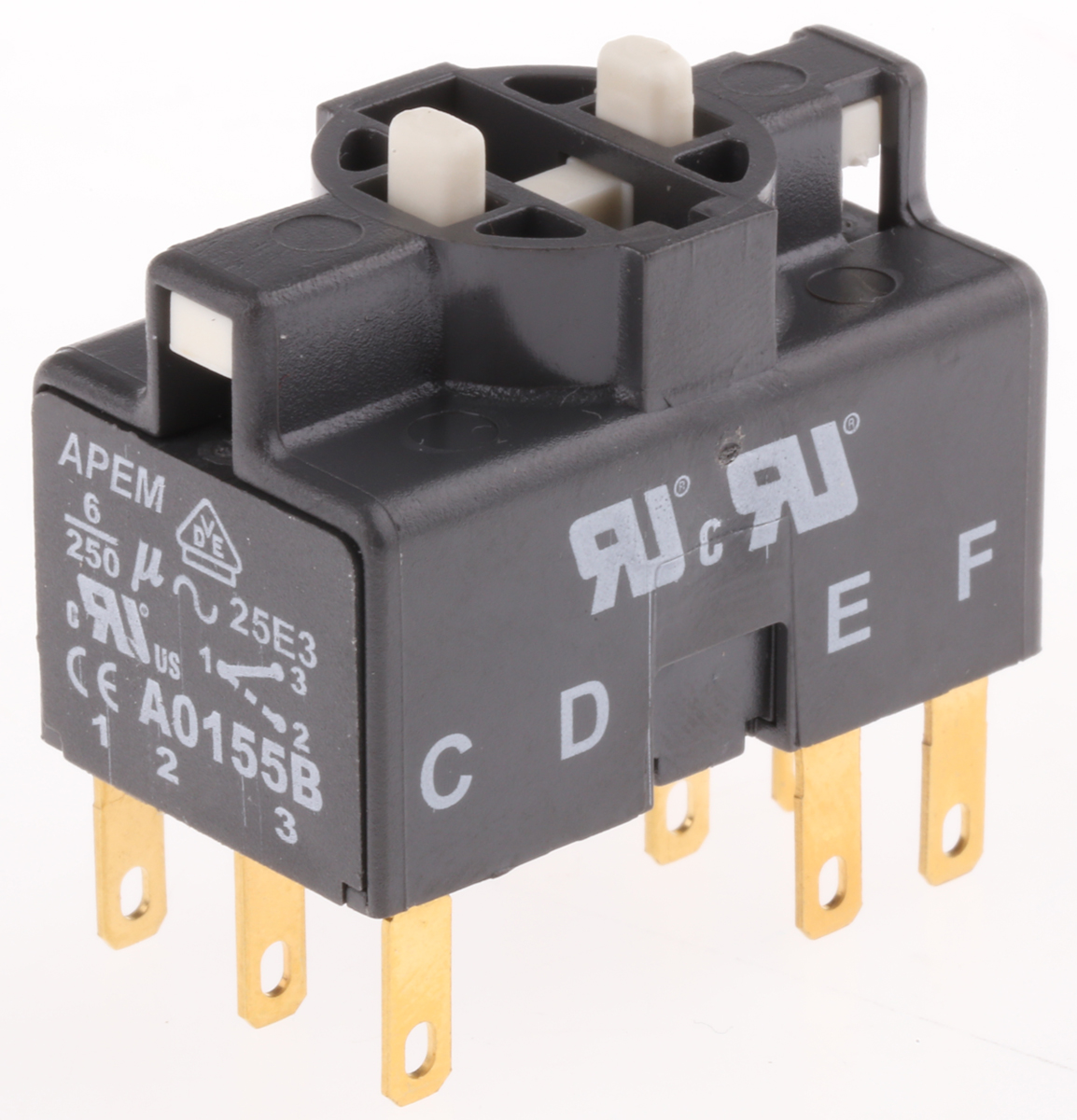 APEM A01 Series Contact Block for Use with A01 Series, 3CO