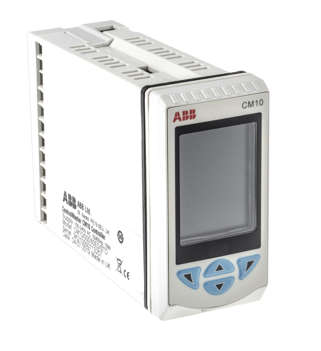ABB CM10 DIN Rail Process Controller, 97 x 50mm 2 Input, 2 Output Analogue, Relay, 100 → 240 V ac Supply Voltage