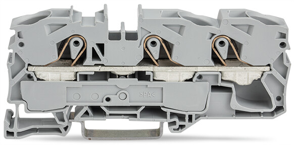 WAGO 2016-1301 TOPJOB S, 2016 Series Grey, 16mm², Single-Level, Push-In Cage Clamp Termination, ATEX, IECEx