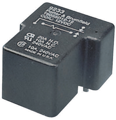 TE Connectivity PCB Mount Non-Latching Relay, 12V dc Coil, 30A Switching Current, SPST