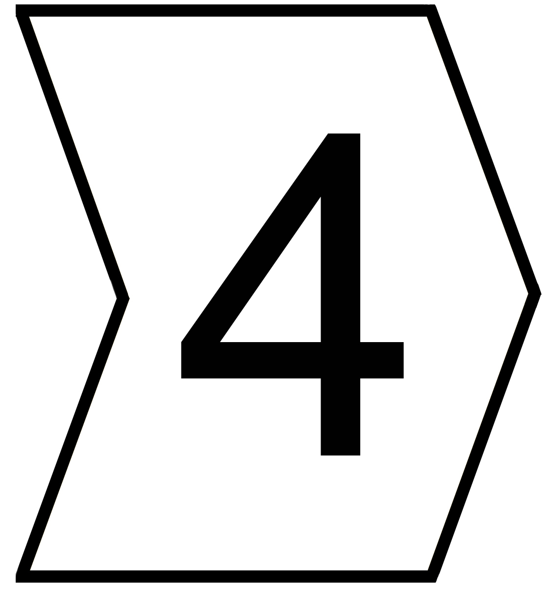 HellermannTyton Helagrip Slide On Cable Markers, Black on White, Pre-printed "4", 2 → 5mm Cable, 901-10574