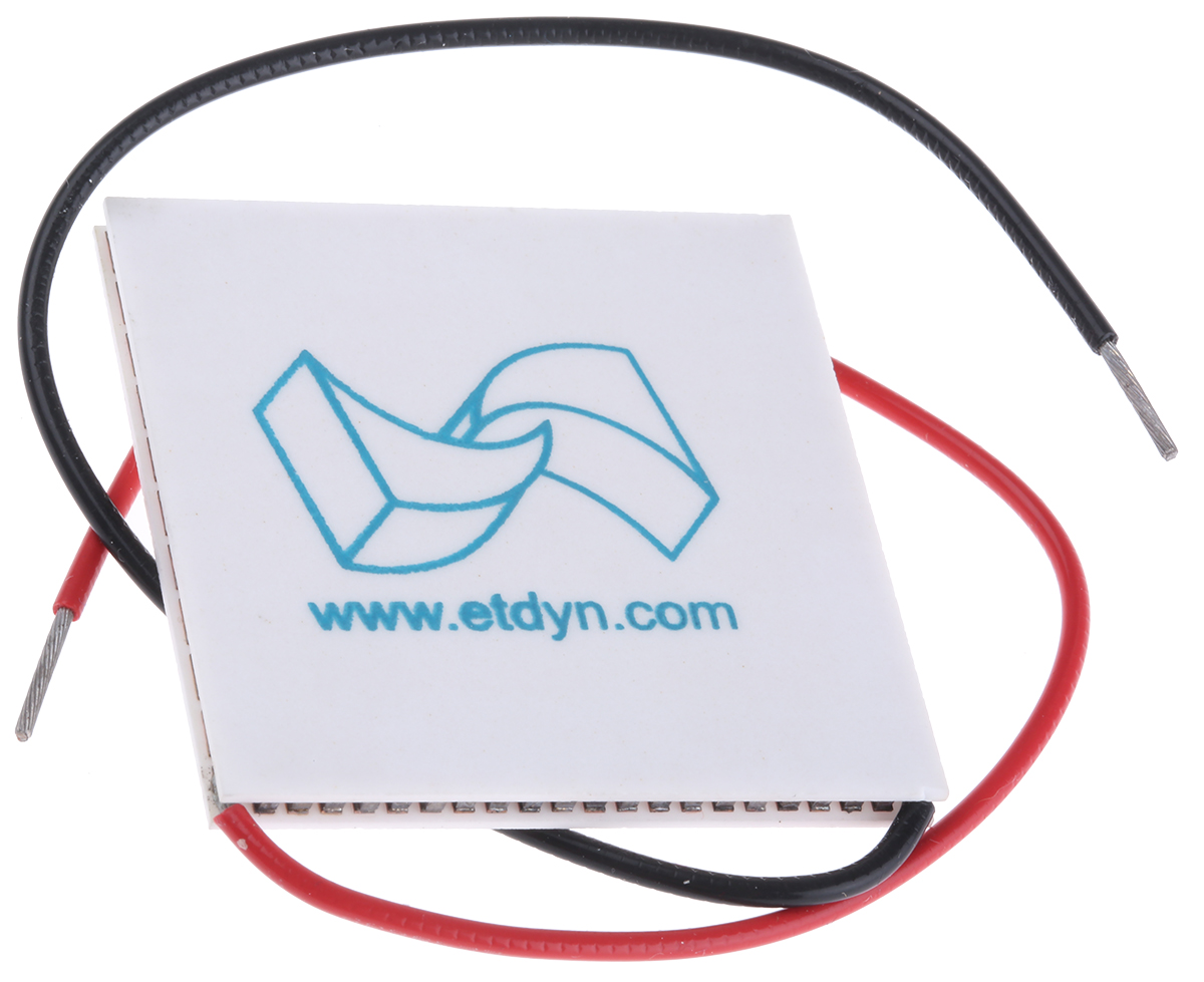 European Thermodynamics Peltier Module, 4.1W, 600mA, 13.5V, 40 x 40mm