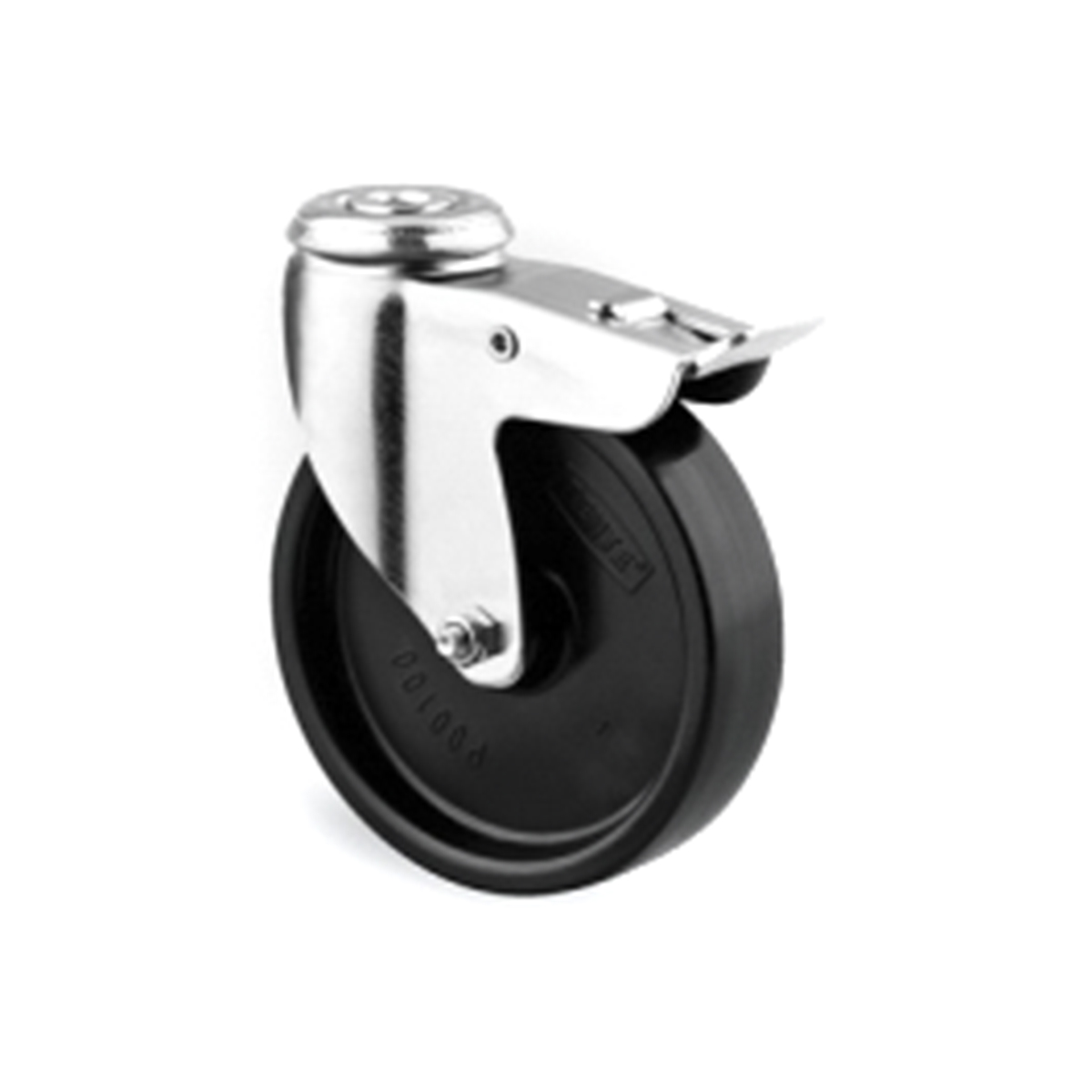 Tente Braked Swivel Castor Wheel, 40kg Capacity, 75mm Wheel