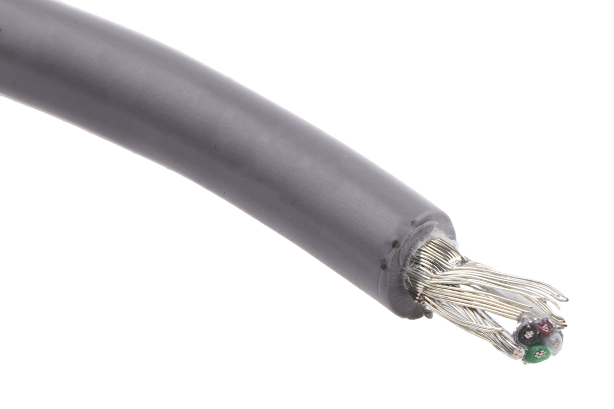 Alpha Wire Xtra-Guard Flex Series Multicore Industrial Cable, 4 Cores, 0.09 mm², Screened, 28 AWG, 30m, Screened Shield