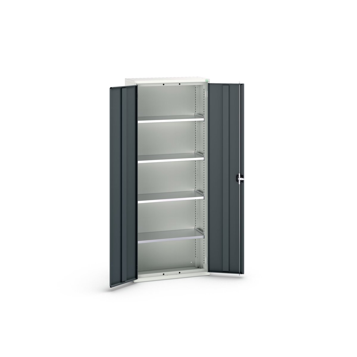 Bott 2 Door, 0 Drawer Sheet Steel Floor Standing Cupboard, 800 x 350 x 2000mm