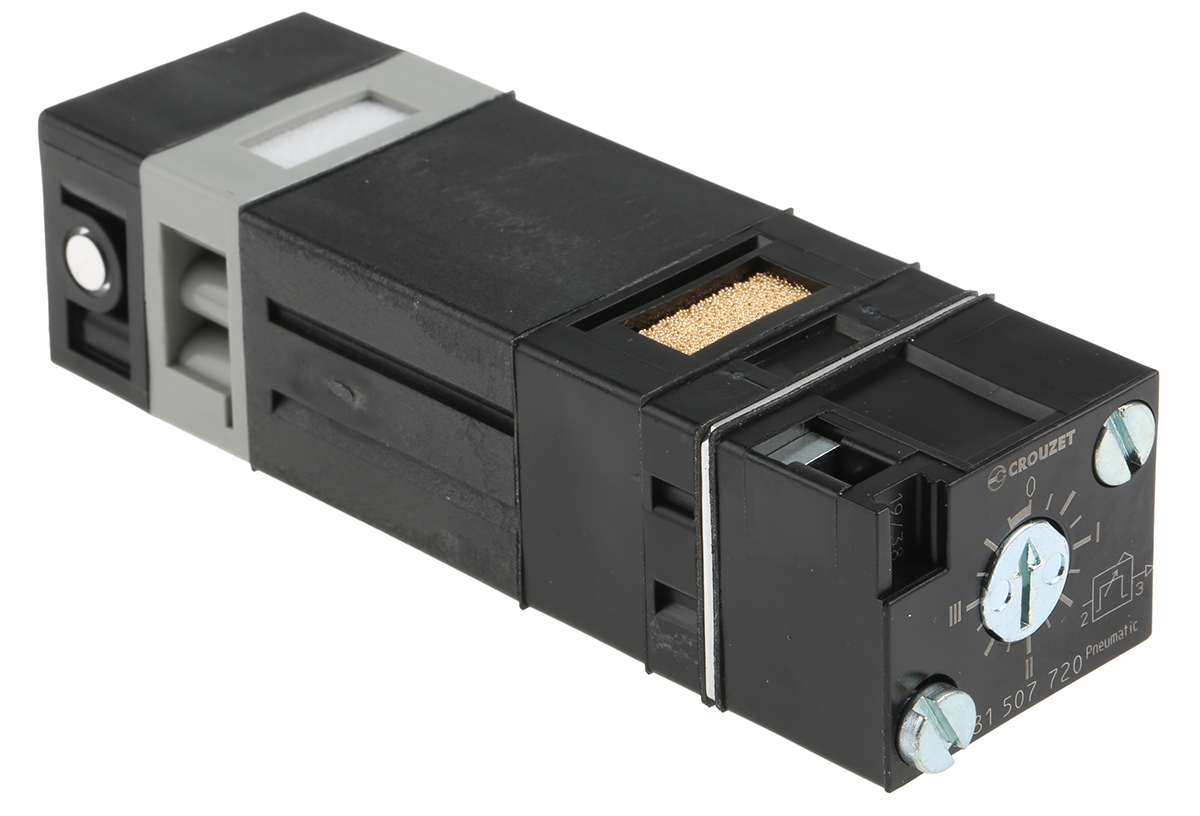 Crouzet 81 series 0.1s to 30s Pneumatic Timer, 8 bar max