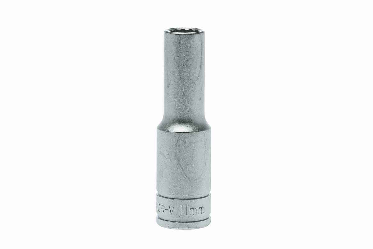 Teng Tools 1/2 in Drive 11mm Deep Socket, 12 point, 79 mm Overall Length