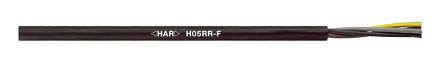 Lapp 0.75 mm² 3 Core Power Cable, H05RR-F, Black Rubber, 100m