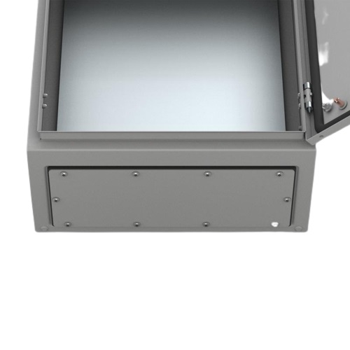 nVent HOFFMAN AF Series RAL 7035 Mild Steel Gland Plate, 542mm W, 1mm L for Use with Enclosures