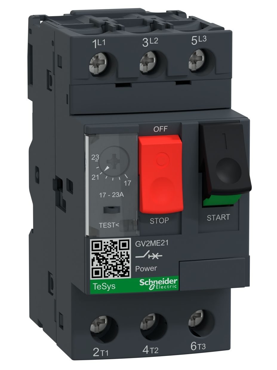 Schneider Electric TeSys 690 V Motor Protection Circuit Breaker, 3P Channels, 17 → 23 A, 3 kA